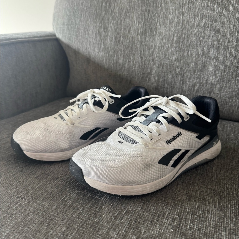 Reebok White and Black Athletic Shoes